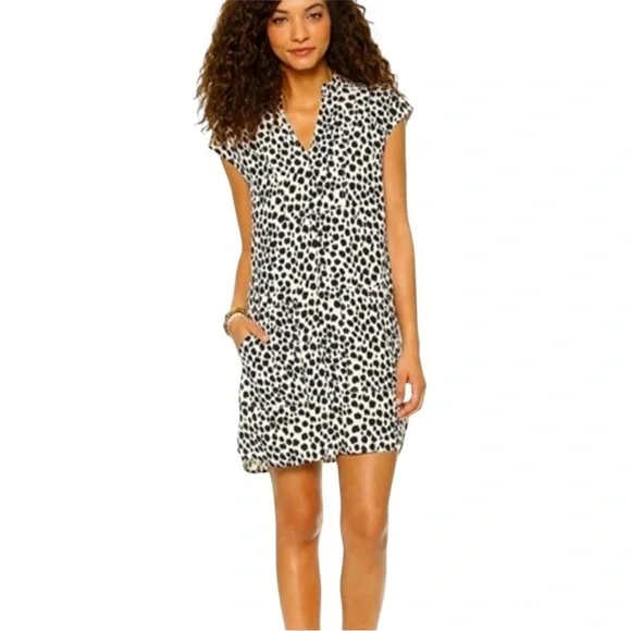 Madewell Morningside Leopard Print Shift Dress Size: L - Picture 4 of 8